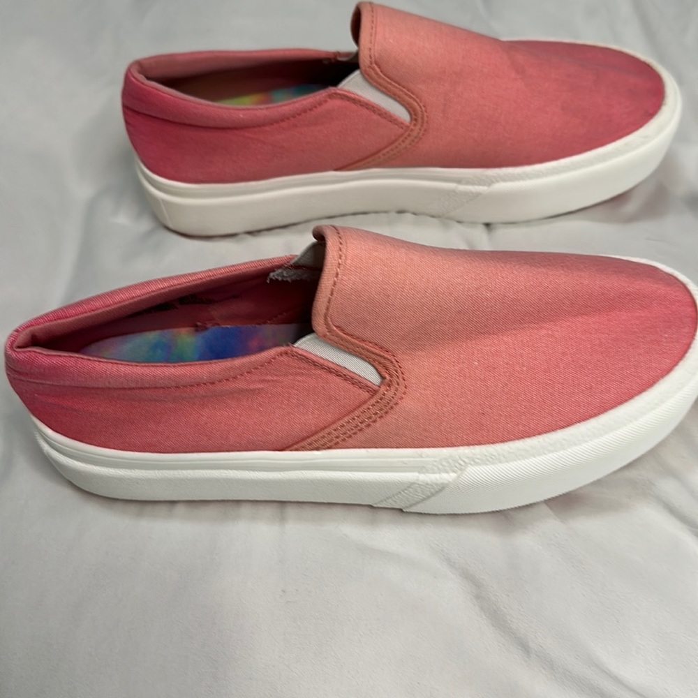Pink slip on womens sneakers size 4